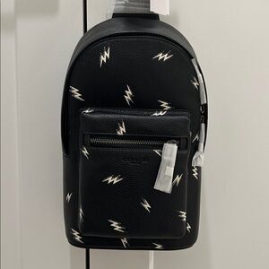 Coach (NWT) West Pack With Lightning Bolt Print